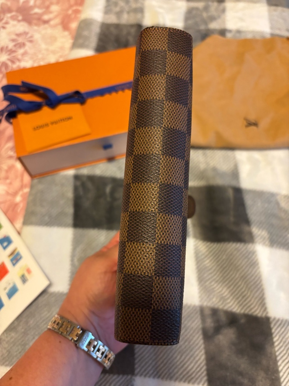 Louis Vuitton Damier Ebene Brown and Dark Brown Home Office Planner Size Medium - Picture 7 of 8